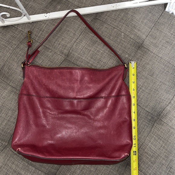 Fossil red leather purse and leather wallet. - Picture 8 of 10